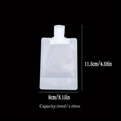 Travel Makeup & Skincare Packing Bag 30ml 50ml 100ml