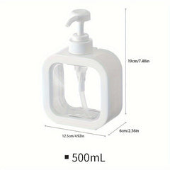 Clear Hand Sanitizer Dispenser Bottle Household Soap Shampoo Container