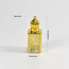 15ml Vintage Roller Bottle Crown Cap Empty Perfume Essential Oil