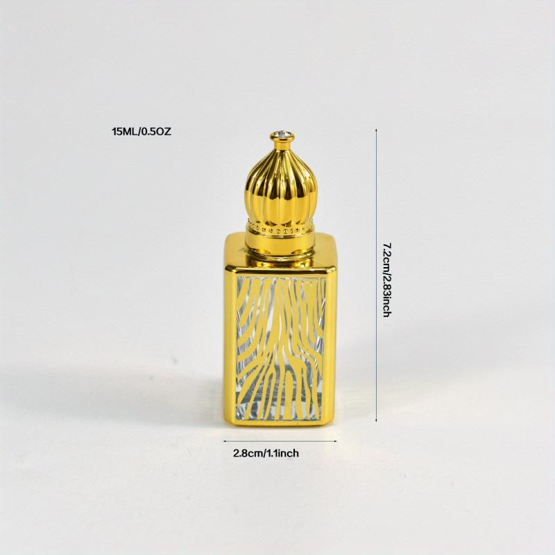15ml Vintage Roller Bottle Crown Cap Empty Perfume Essential Oil
