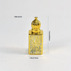15ml Vintage Roller Bottle Crown Cap Empty Perfume Essential Oil