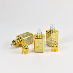 15ml Vintage Roller Bottle Crown Cap Empty Perfume Essential Oil