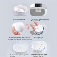 30g Airless Cosmetic Container Cream Jar Vacuum Bottle