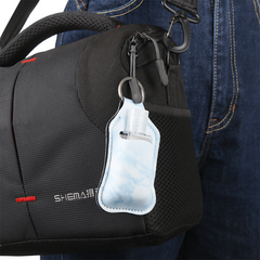 Refillable Travel Bottle and Keychain Holder for Lotion Soap Cleaning Liquids