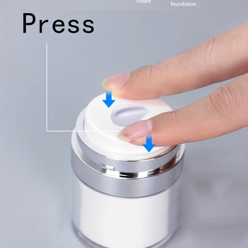 Acrylic Cream Jar Vacuum Bottle Airless Cosmetic Container Refillable