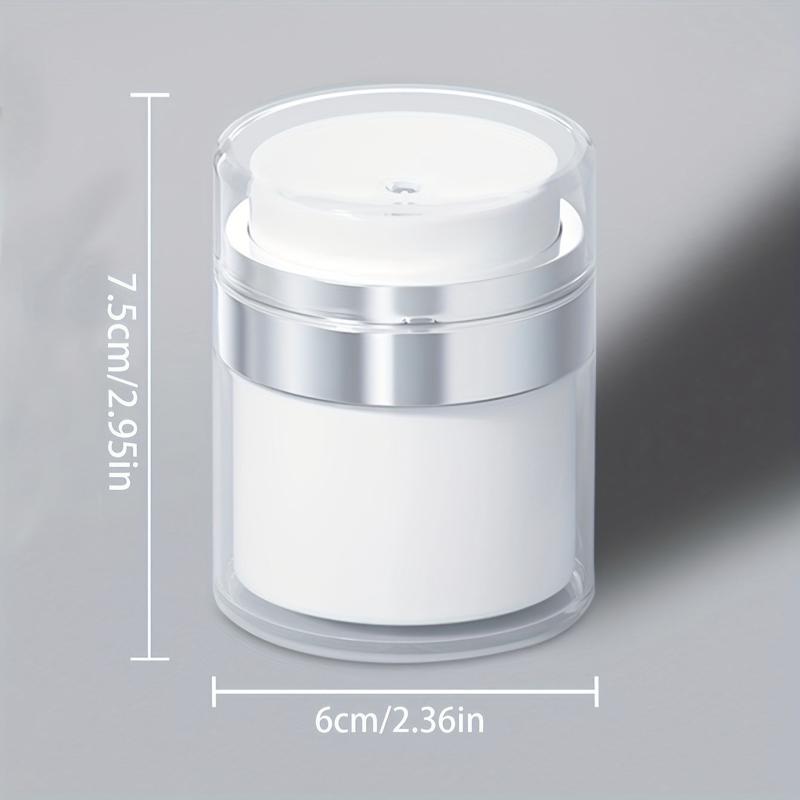 Acrylic Cream Jar Vacuum Bottle Airless Cosmetic Container Refillable