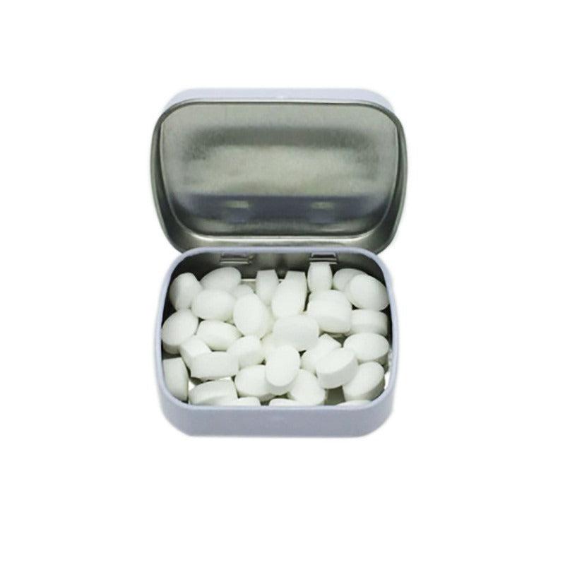 Empty Metal Tin Flip Storage Box Organizer Silver for Money Coin Key 1pc