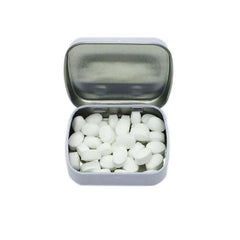 Empty Metal Tin Flip Storage Box Organizer Silver for Money Coin Key 1pc