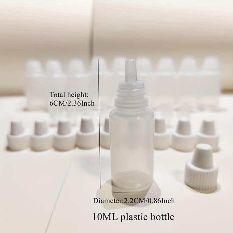 10pcs 10ML Squeezable Eye Drop Bottles Mini PE Plastic Squeeze Bottle
