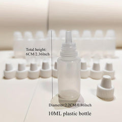 10pcs 10ML Squeezable Eye Drop Bottles Mini PE Plastic Squeeze Bottle