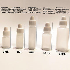 3ML-25ML Transparent PE Squeeze Bottle for Tattoo Liquid Me