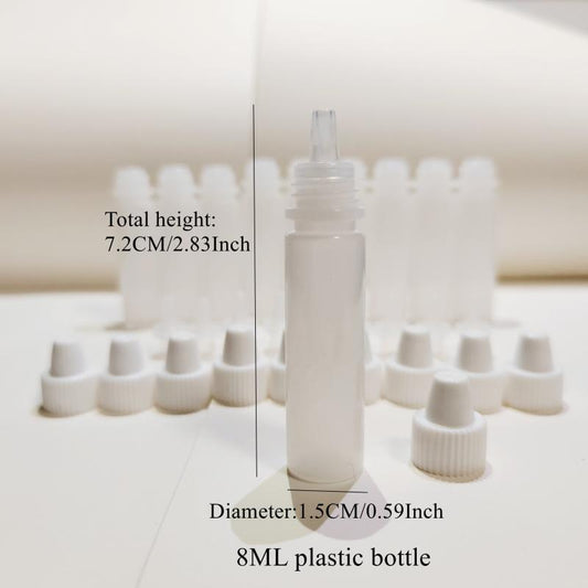 3ML-25ML Transparent PE Squeeze Bottle for Tattoo Liquid Me