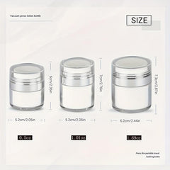 Cream Jar Vacuum Bottle Airless Pump Jar Cosmetic Container Portable Refillable