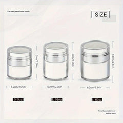 Cream Jar Vacuum Bottle Airless Pump Jar Cosmetic Container Portable Refillable