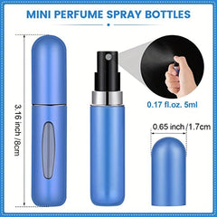 Mini Perfume Atomizer Container Portable Travel Size Refillable Scent Pump