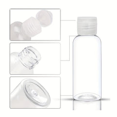 2pcs Refillable Bottles 10ml-120ml Empty Plastic Travel Shampoo Bottle