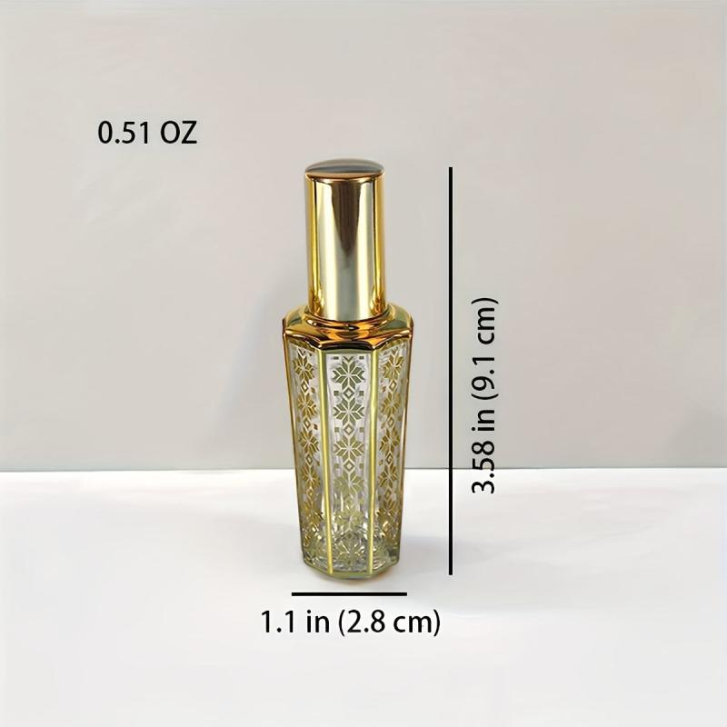 Leak-Proof Mini Perfume Spray Bottle Floral Pattern Portable Travel Size Women