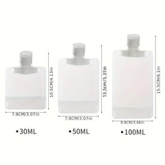 10Pcs Travel Size Squeeze Pouch Makeup Bags for Toiletry