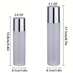 1pc Frosted Plastic Cosmetic Lotion Bottle Travel Essential Makeup Container