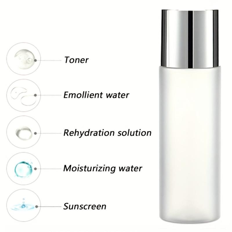 1pc Frosted Plastic Cosmetic Lotion Bottle Travel Essential Makeup Container