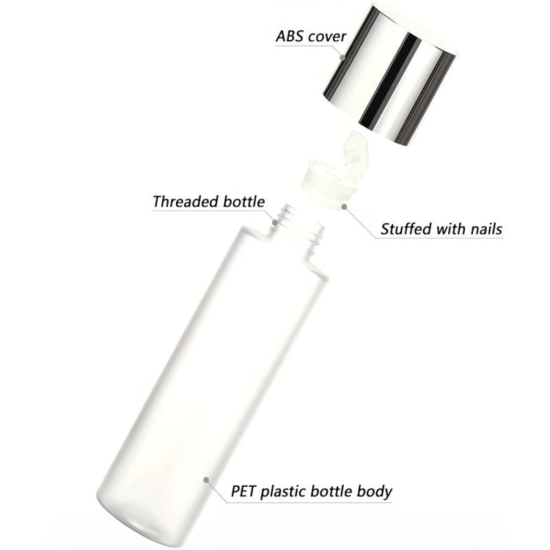 1pc Frosted Plastic Cosmetic Lotion Bottle Travel Essential Makeup Container