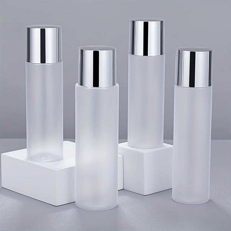 1pc Frosted Plastic Cosmetic Lotion Bottle Travel Essential Makeup Container