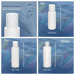Plastic Refillable Bottles with Disc Top Caps
