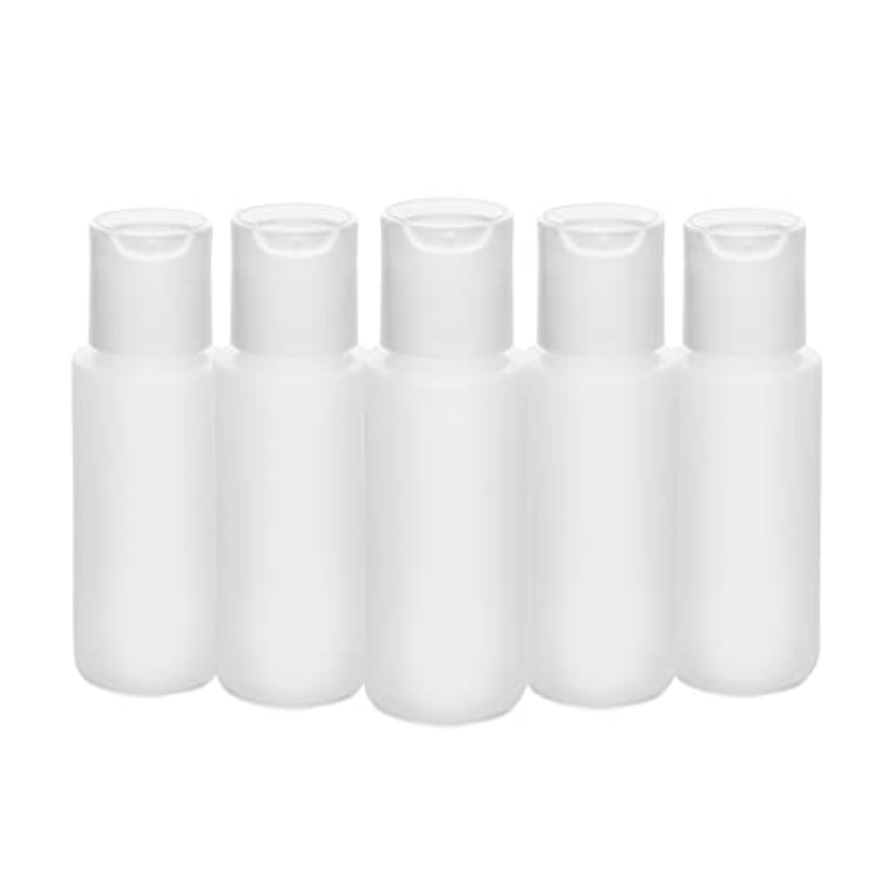 Plastic Refillable Bottles with Disc Top Caps