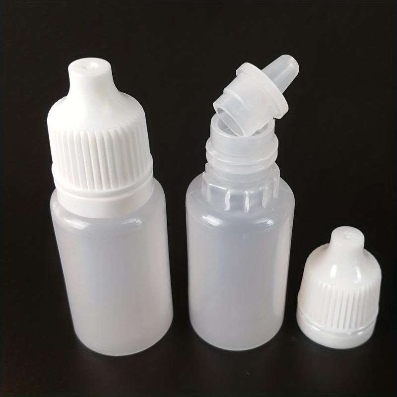 50/100pcs 10ml Empty Squeezable Dropper Bottles Eye Liquid Refillable Bottles