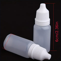 50/100pcs 10ml Empty Squeezable Dropper Bottles Eye Liquid Refillable Bottles