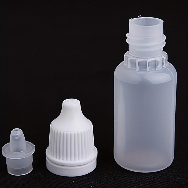50/100pcs 10ml Empty Squeezable Dropper Bottles Eye Liquid Refillable Bottles