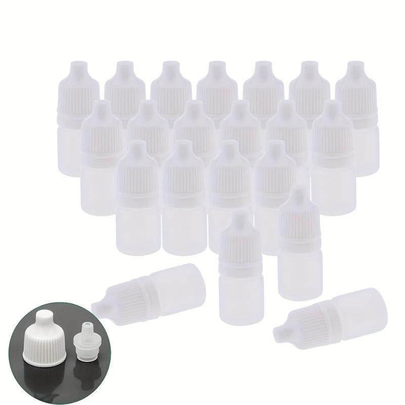 50/100pcs 10ml Empty Squeezable Dropper Bottles Eye Liquid Refillable Bottles