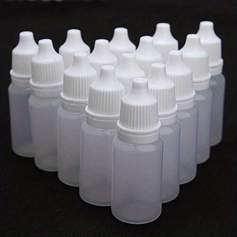 50/100pcs 10ml Empty Squeezable Dropper Bottles Eye Liquid Refillable Bottles