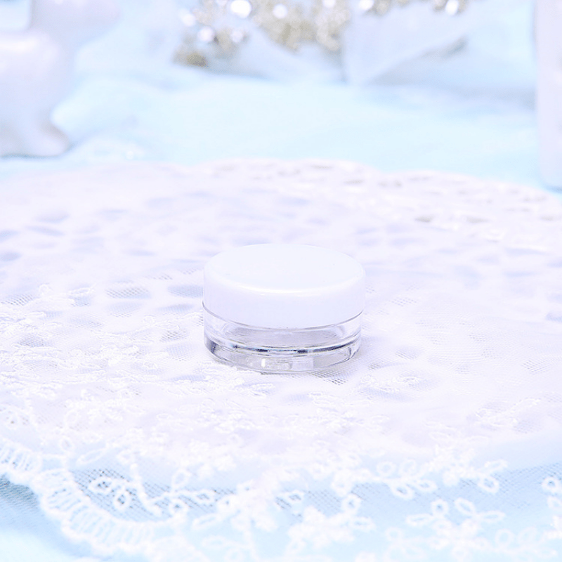 5g Clear Plastic Round Jars - Cosmetic Lotion Cream Makeup Container