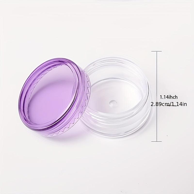 5g Clear Plastic Round Jars - Cosmetic Lotion Cream Makeup Container