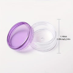 5g Clear Plastic Round Jars - Cosmetic Lotion Cream Makeup Container