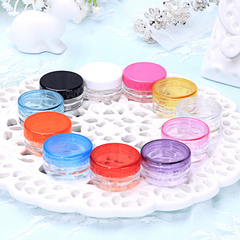 5g Clear Plastic Round Jars - Cosmetic Lotion Cream Makeup Container