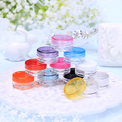 5g Clear Plastic Round Jars - Cosmetic Lotion Cream Makeup Container