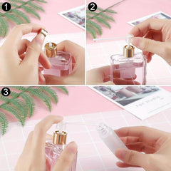 Perfume Pump for Refillable Travel Spray Bottle 6 Pack