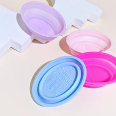 Silicone Makeup Brush Cleaning Mat and Bowl