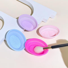 Silicone Makeup Brush Cleaning Mat and Bowl