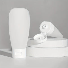 4pcs Travel Bottles Set Leak Proof Refillable Squeeze Cosmetic Sample Container