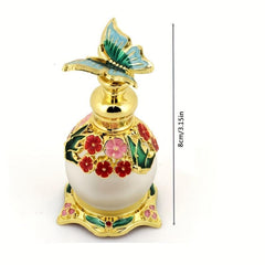 Dragonfly Cap Perfume Bottle Retro Butterfly Glass Empty Container