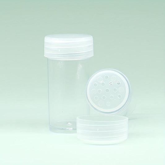 2pcs 10g Transparent Plastic Powder Bottle For Dry Powder Glitter Sequin