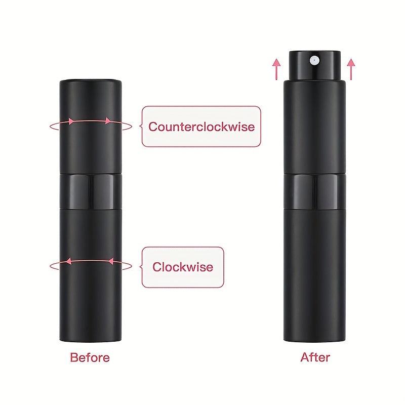 Rotating Perfume Bottle Portable Empty Refillable 8ml