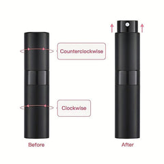 Rotating Perfume Bottle Portable Empty Refillable 8ml