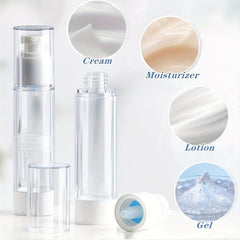 3pcs Airless Pump Jars Set Vacuum Cream Jar Airless Pump Bottles