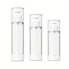3pcs Airless Pump Jars Set Vacuum Cream Jar Airless Pump Bottles