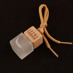 8ml Square Frosted Glass Car Perfume Bottle Air Freshener