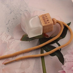 8ml Square Frosted Glass Car Perfume Bottle Air Freshener